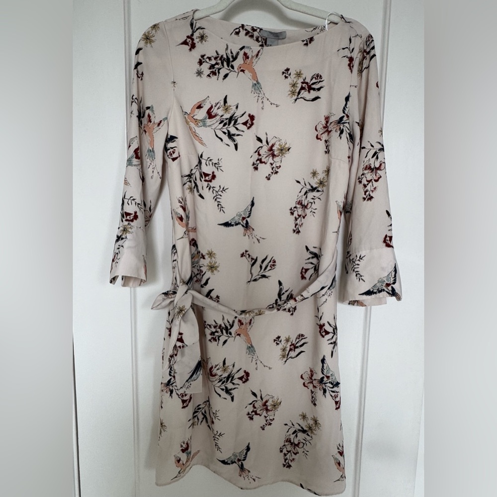 Floral Print Cream Dress Eur 38/ US 6